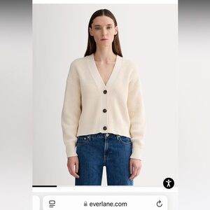 Everlane NWT Boxy Cardigan in Everyday Cotton size L